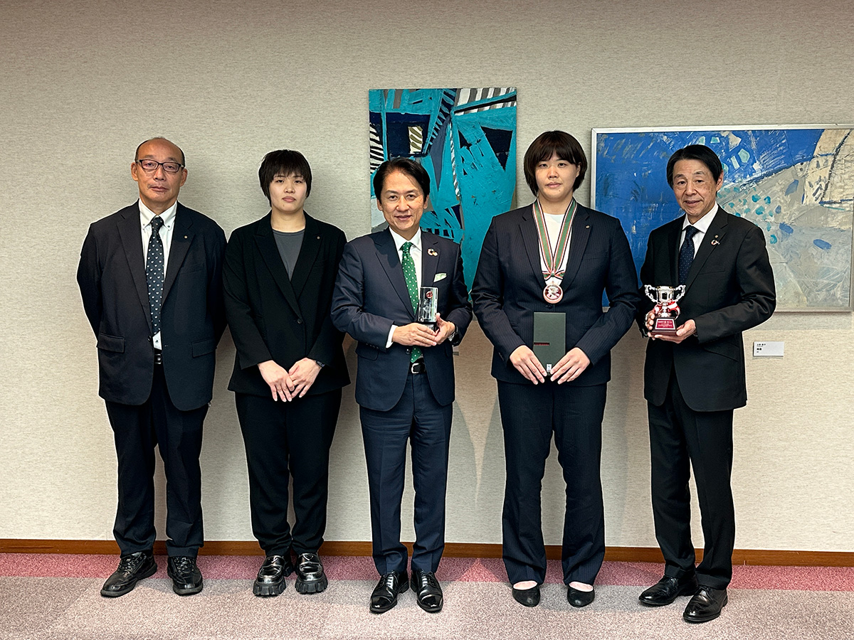 全日本実業柔道個人選手権大会 78kg超級優勝の橋本朱未選手（吉川工業